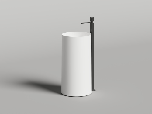 Раковина из искусственного камня Salini ARMONIA 130421M 45х45 напольная цвет белый